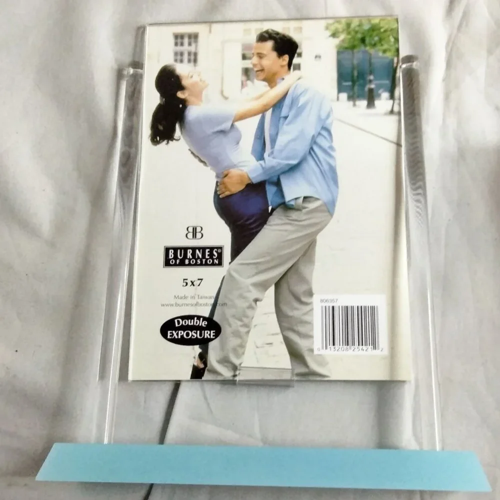 Burnes Of Boston Clear Acrylic Photo Frame 5x7 Photograph Modern Office